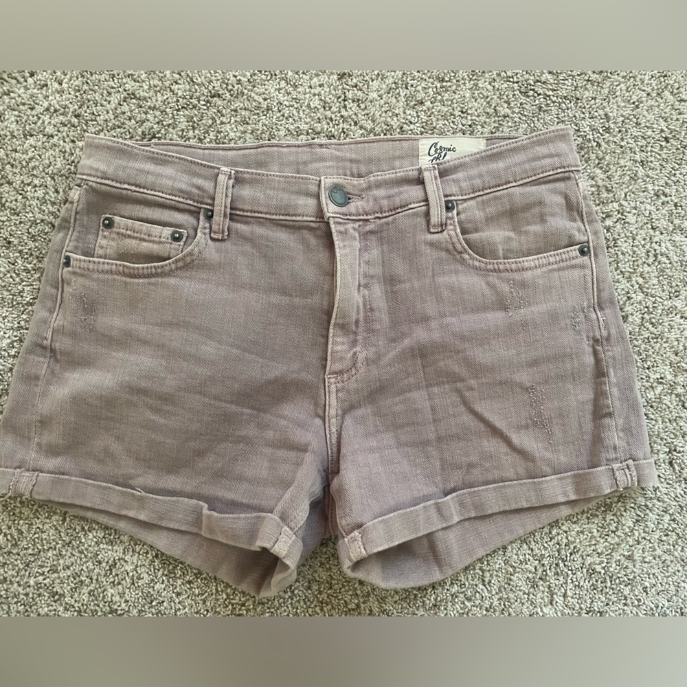 Cosmic Blue Love-Jodie Cuffed Short